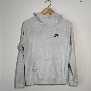 Nike Women’s Funnel Neck Pullover Hoodie Light Grey M